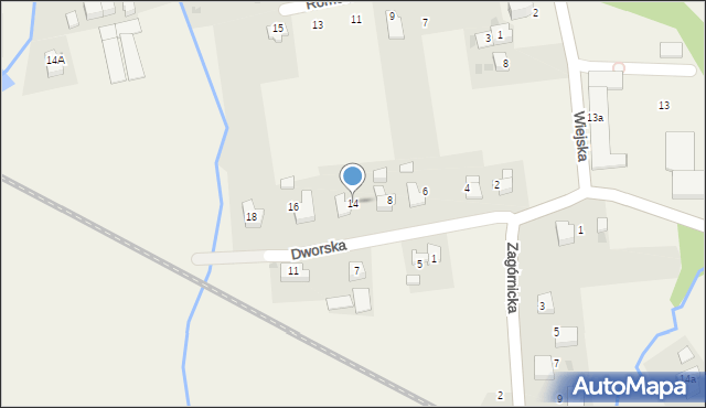 Inwałd, Dworska, 14, mapa Inwałd
