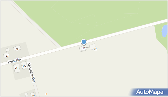 Izabelin, Dworska, 40, mapa Izabelin