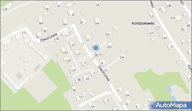 Jastrzębie-Zdrój, Dworcowa, 18, mapa Jastrzębie-Zdrój