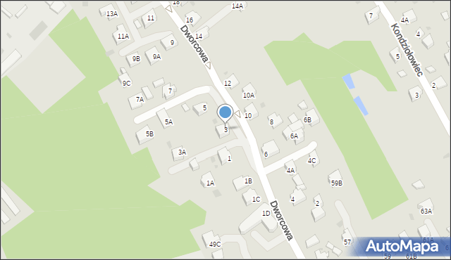 Jastrzębie-Zdrój, Dworcowa, 3, mapa Jastrzębie-Zdrój