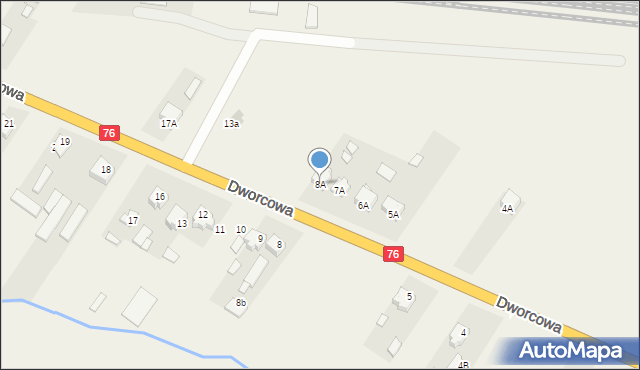 Jedlanka, Dworcowa, 8A, mapa Jedlanka
