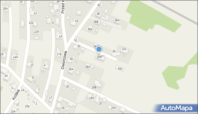 Jejkowice, Dworcowa, 30A, mapa Jejkowice