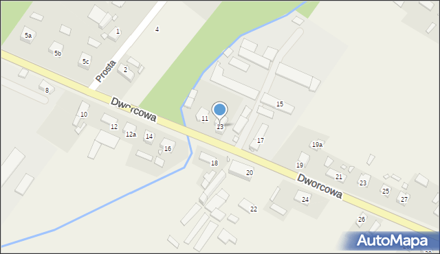Jełowa, Dworcowa, 13, mapa Jełowa