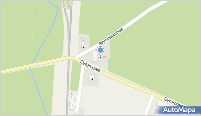 Jełowa, Dworcowa, 5, mapa Jełowa