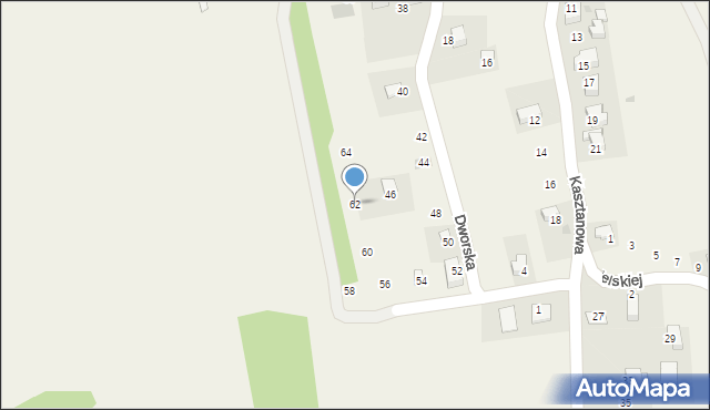 Jurczyce, Dworska, 62, mapa Jurczyce