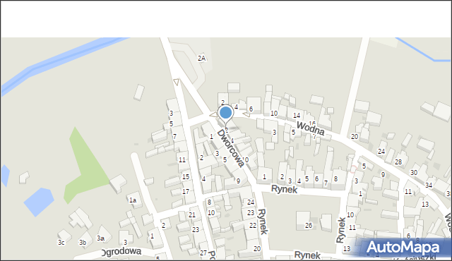 Jutrosin, Dworcowa, 2, mapa Jutrosin