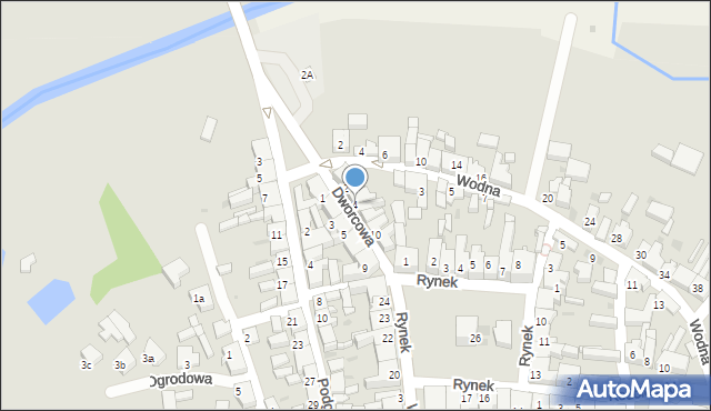 Jutrosin, Dworcowa, 4, mapa Jutrosin