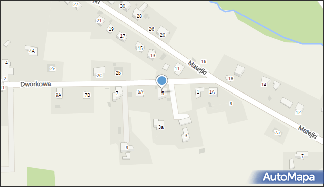 Kaczyce, Dworkowa, 5, mapa Kaczyce