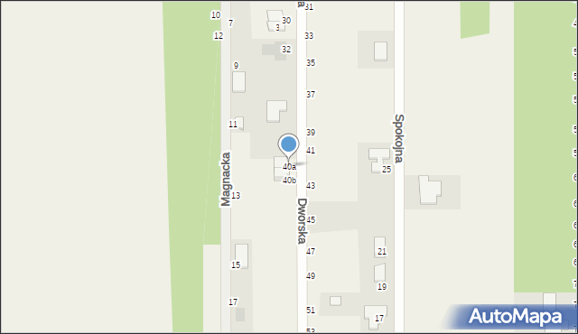 Kalej, Dworska, 40a, mapa Kalej