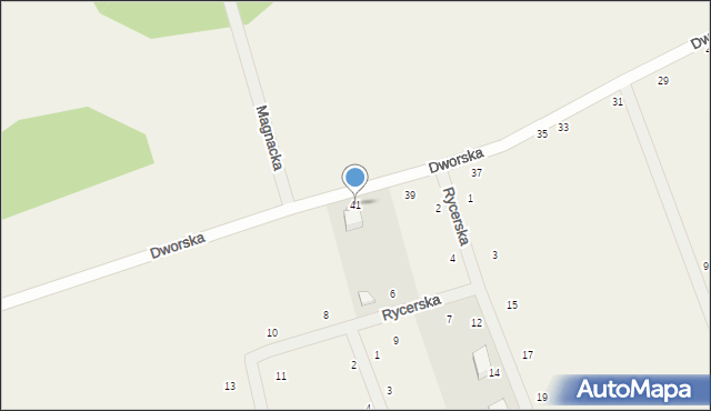Kczewo, Dworska, 41, mapa Kczewo