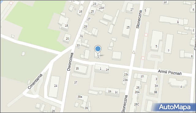 Kłecko, Dworcowa, 1, mapa Kłecko