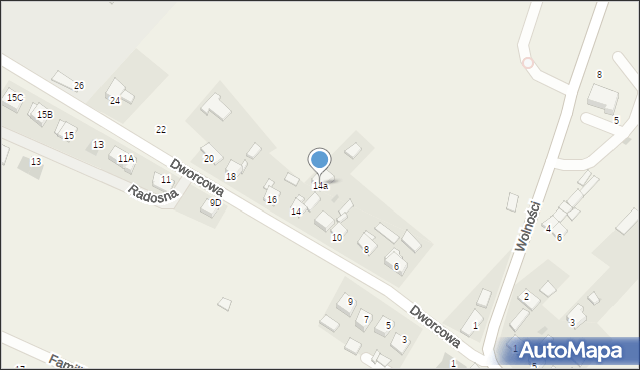 Kleszczów, Dworcowa, 14a, mapa Kleszczów