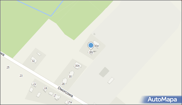 Kleszczów, Dworcowa, 30c, mapa Kleszczów