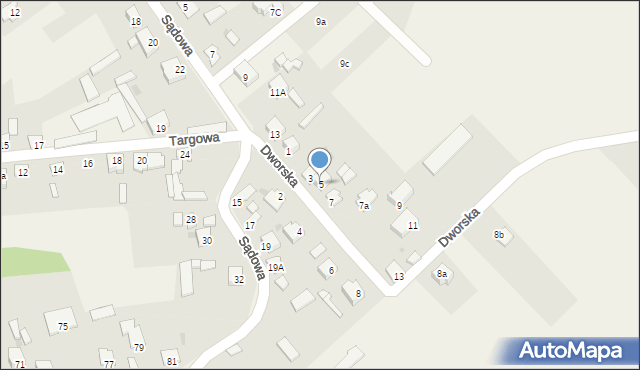 Kłomnice, Dworska, 5, mapa Kłomnice