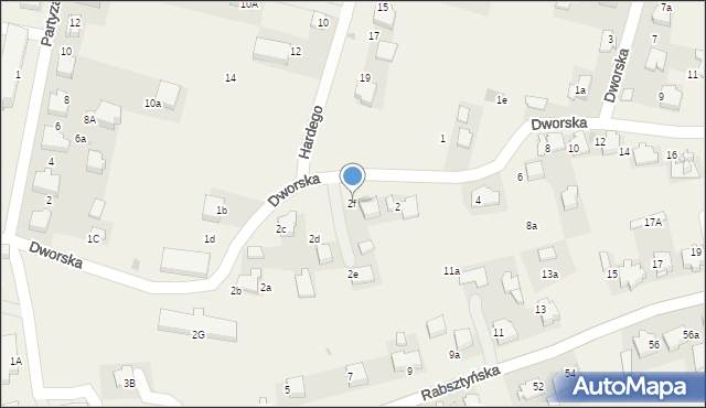 Klucze, Dworska, 2f, mapa Klucze