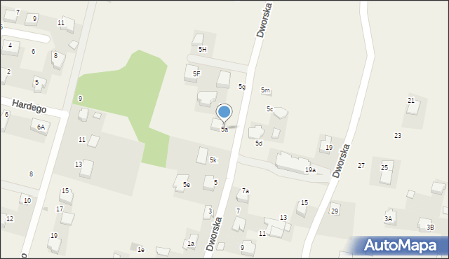 Klucze, Dworska, 5a, mapa Klucze