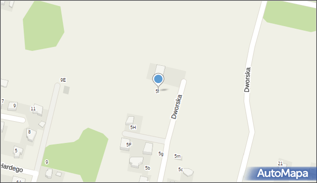 Klucze, Dworska, 5l, mapa Klucze