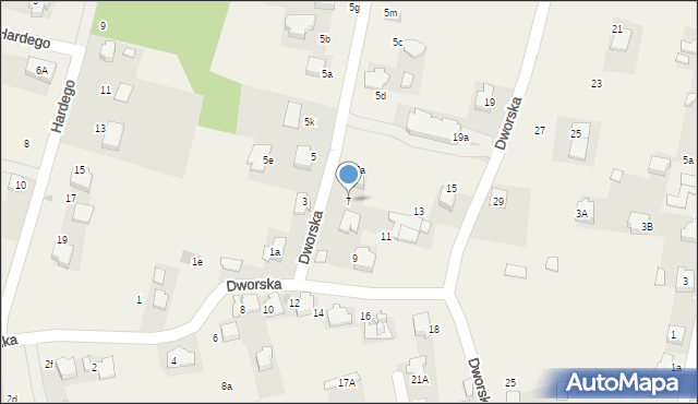 Klucze, Dworska, 7, mapa Klucze