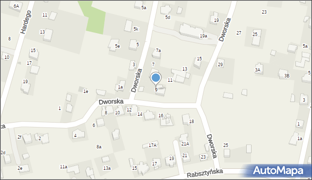 Klucze, Dworska, 9, mapa Klucze