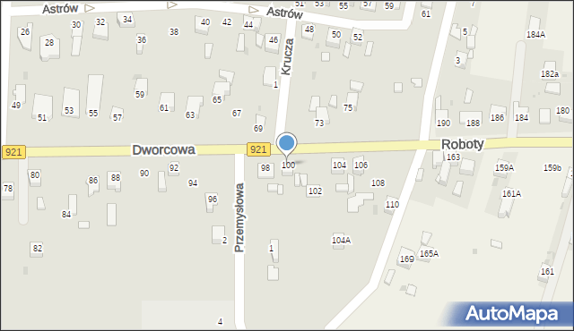 Knurów, Dworcowa, 100, mapa Knurów