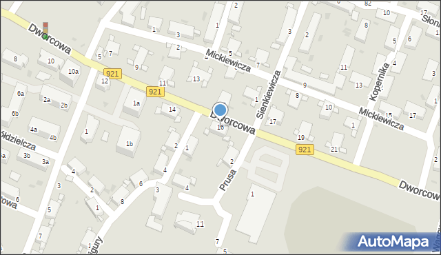 Knurów, Dworcowa, 16, mapa Knurów