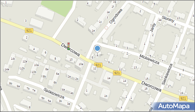 Knurów, Dworcowa, 7, mapa Knurów