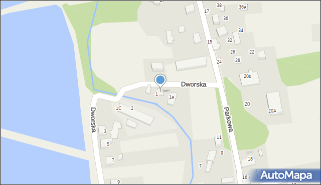 Kobiernice, Dworska, 1B, mapa Kobiernice