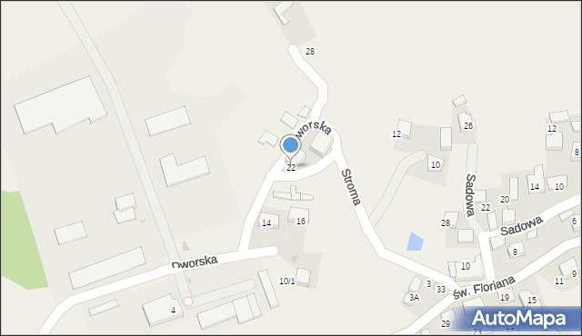 Kobylany, Dworska, 22, mapa Kobylany