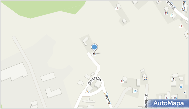 Kobylany, Dworska, 28, mapa Kobylany