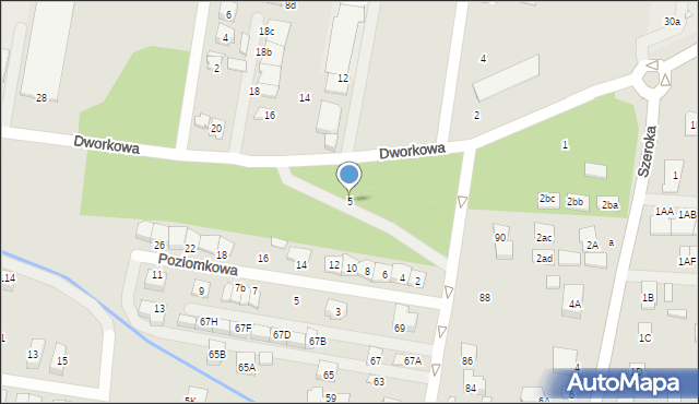 Kobyłka, Dworkowa, 5, mapa Kobyłka