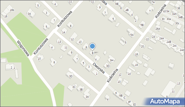 Kobyłka, Dworska, 6, mapa Kobyłka