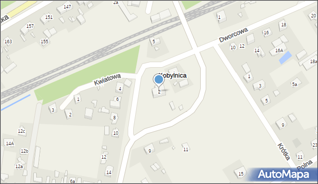 Kobylnica, Dworcowa, 2, mapa Kobylnica