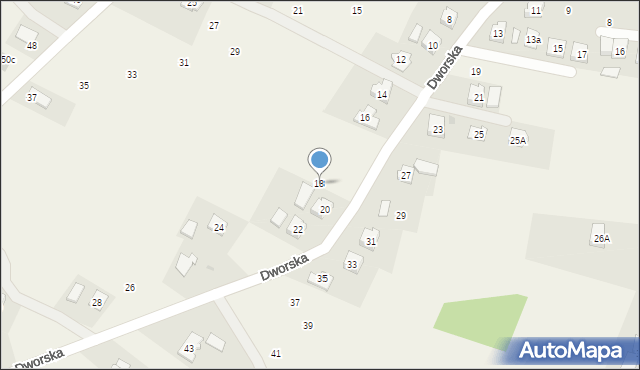 Korczyna, Dworska, 18, mapa Korczyna