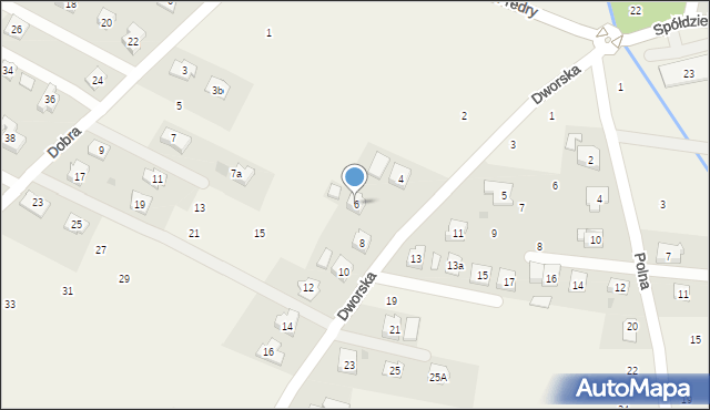Korczyna, Dworska, 6, mapa Korczyna