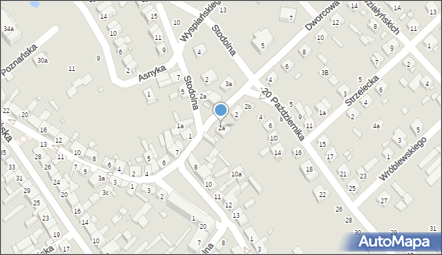 Kórnik, Dworcowa, 2a, mapa Kórnik