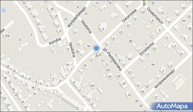 Kórnik, Dworcowa, 2b, mapa Kórnik