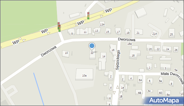 Kościerzyna, Dworcowa, 12, mapa Kościerzyna