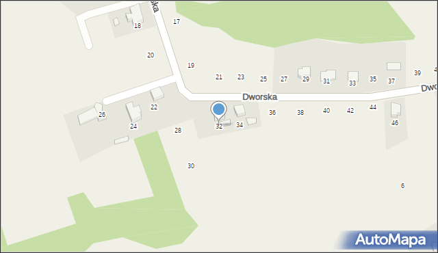 Kostkowice, Dworska, 32, mapa Kostkowice