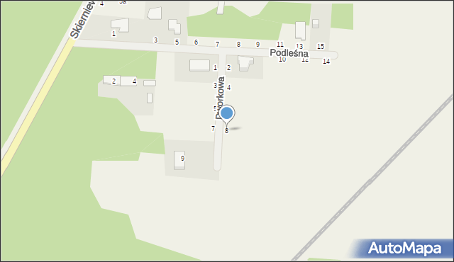 Kozłów Biskupi, Dworkowa, 8, mapa Kozłów Biskupi