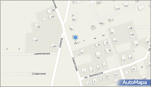 Kunowice, Dworcowa, 15d, mapa Kunowice