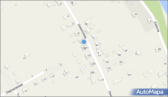 Kunowice, Dworcowa, 16B, mapa Kunowice