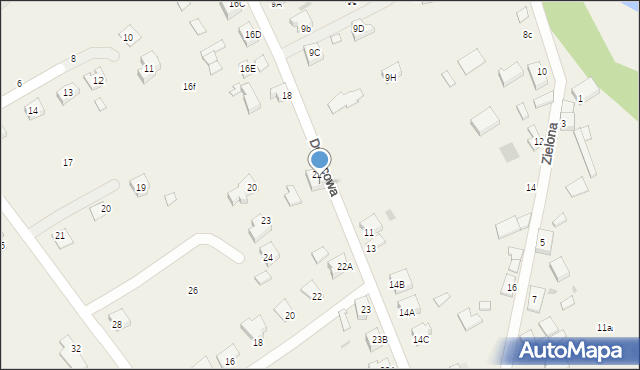 Kunowice, Dworcowa, 22b, mapa Kunowice