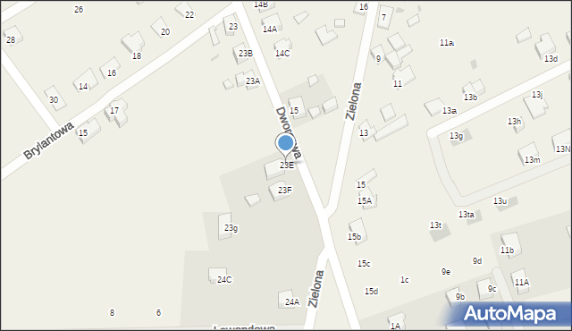 Kunowice, Dworcowa, 23E, mapa Kunowice