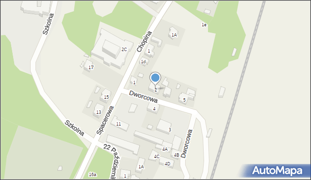 Łagów, Dworcowa, 2, mapa Łagów