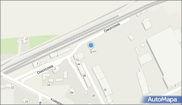 Łambinowice, Dworcowa, 4, mapa Łambinowice