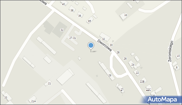 Łasin, Dworcowa, 29a, mapa Łasin