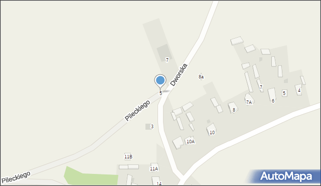 Leżenice, Dworska, 5, mapa Leżenice