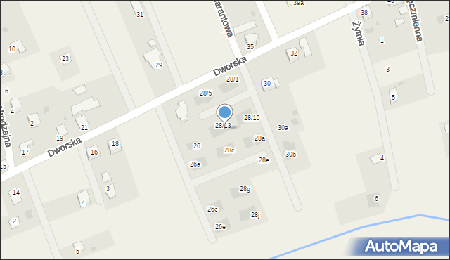 Lipowa, Dworska, 28/14, mapa Lipowa