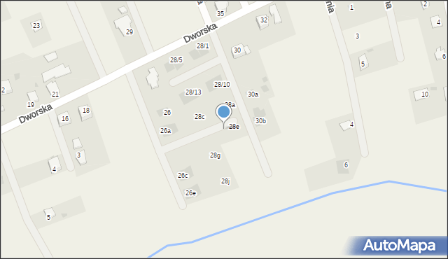 Lipowa, Dworska, 28f, mapa Lipowa