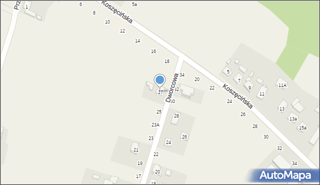 Lisów, Dworcowa, 27, mapa Lisów